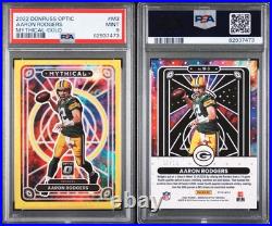 AARON RODGERS /10 2022 Panini Donruss Optic GOLD Mythical CASE HIT SSP AARON RODGERS /10 2022 Panini Donruss Optic GOLD Mythical CASE HIT SSP
