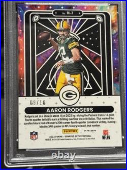 AARON RODGERS /10 2022 Panini Donruss Optic GOLD Mythical CASE HIT SSP AARON RODGERS /10 2022 Panini Donruss Optic GOLD Mythical CASE HIT SSP