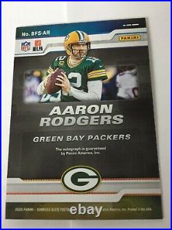 AARON RODGERS #12 Green Bay Packers 2020 PANINI ELITE Card BFS-AR AUTO #19/35