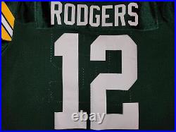AARON RODGERS #12 PACKERS HOME NIKE ELITE AUTHENTIC FOOTBALL JERSEY sz 48