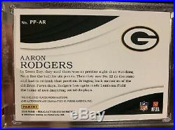 AARON RODGERS 1/1 NFL SHIELD PATCH AUTO Acetate JSY Autograph 2018 Immaculate