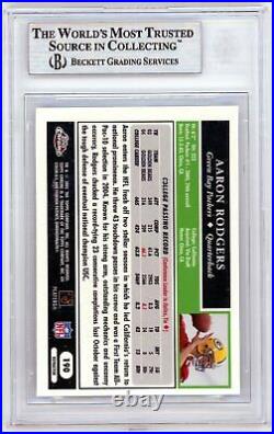 AARON RODGERS 2005 Topps Chrome REFRACTOR Rookie Card RC BGS 9 Mint Packers