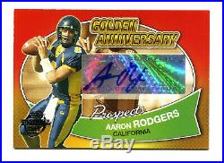 AARON RODGERS 2005 Topps Golden Anniversary Prospect Rookie RC Auto Autograph SP