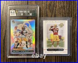 AARON RODGERS 2 Card Lot 2020 Optic Downtown HGA 9.5 GEM MT & 2005 Topps Rookie