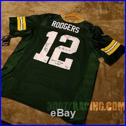 AARON RODGERS NIKE ELITE Jersey Autographed Signed Super Bowl Stats XLV Packers