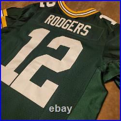 AARON RODGERS NIKE ELITE size 44 NFL Jersey Green Bay Packers Titletown MVP