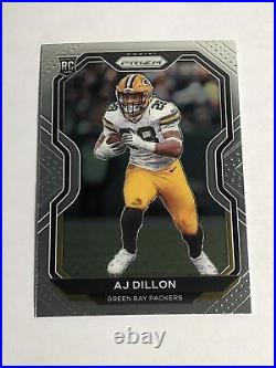 AJ Dillon 2020 Contenders Optic Cracked Ice Rookie Ticket Auto /22 Packers