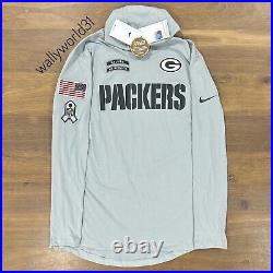 AUTHENTIC Nike Green Bay Packers 2024 Salute to Service Men's Lightweight Hoodie