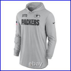 AUTHENTIC Nike Green Bay Packers 2024 Salute to Service Men's Lightweight Hoodie
