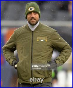 AUTHENTIC Nike Green Bay Packers Mens Salute to Service Reversible Bomber Jacket