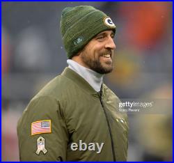 AUTHENTIC Nike Green Bay Packers Mens Salute to Service Reversible Bomber Jacket