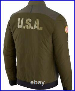 AUTHENTIC Nike Green Bay Packers Mens Salute to Service Reversible Bomber Jacket