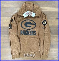 AUTHENTIC Nike Green Bay Packers NFL Salute To Service Hoodie Men's Pullover NEW
