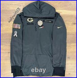 AUTHENTIC Nike Green Bay Packers NFL Salute to Service Pullover Hoodie Men's 3XL
