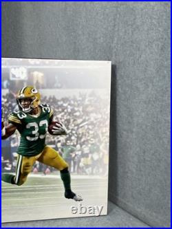 Aaron Jones Autographed Green Bay Packers 10K Wave 16x24 Canvas JSA COA