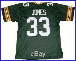 Aaron Jones Autographed Signed Green Bay Packers #33 Green Jersey Jsa