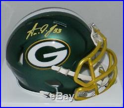 Aaron Jones Autographed Signed Green Bay Packers Blaze Speed Mini Helmet Jsa