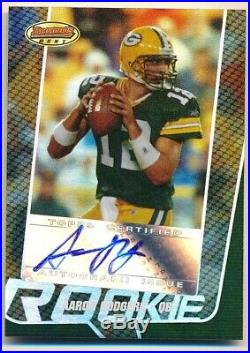 Aaron Rodgers 2005 Bowman's Best Rc Rookie Autograph Packers Auto Sp #071/199