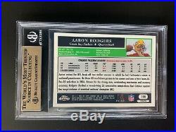 Aaron Rodgers 2005 Topps Chrome Refractor Rookie Rc #190 Bgs 9.5 Gem Mint 10 Sub
