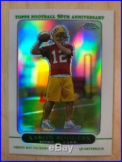 Aaron Rodgers 2005 Topps Chrome Rookie Refractor #190 Packers