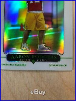 Aaron Rodgers 2005 Topps Chrome Rookie Refractor #190 Packers