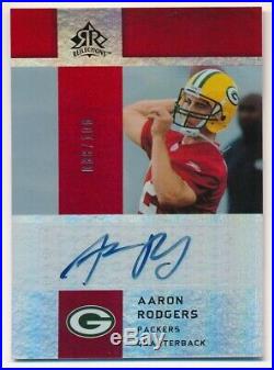 Aaron Rodgers 2005 Ud Reflections Rc Rookie Red Autograph Packers Auto Sp #/100