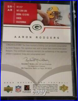 Aaron Rodgers 2005 Upper Deck Reflections AUTO RC Green Bay Packers MVP ROOKIE