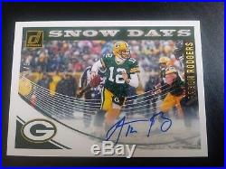 Aaron Rodgers 2018 Donruss Snow Days Auto 1/5 Packers