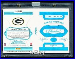 Aaron Rodgers 2018 Flawless NFL Shield Gems 1/1 Auto 8 Diamond 11 Ruby Booklet