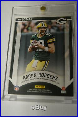 Aaron Rodgers 2018 Panini Playoff Gameday Signatures Auto #10/10 Packers +mv-s