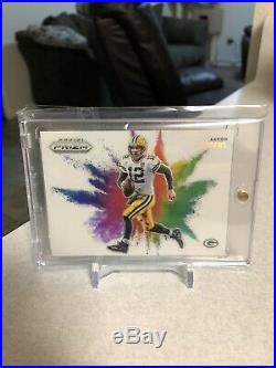 Aaron Rodgers 2019 Prizm Color Blast 1 IN 10 CASES SUPER RARE HIT PACKERS