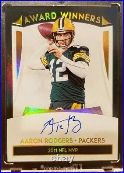 Aaron Rodgers 2020 Chronicles NFL MVP Award Winners On Card Auto 2011 Packers