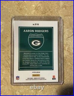 Aaron Rodgers 2020 Donruss Optic Downtown Prizm Ssp Green Bay Packers