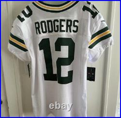 Aaron Rodgers Authentic Green Bay Packers Nike Elite Jersey Size 48