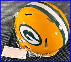 Aaron Rodgers Autographed Green Bay Packers Speed Authentic Helmet Fanatics