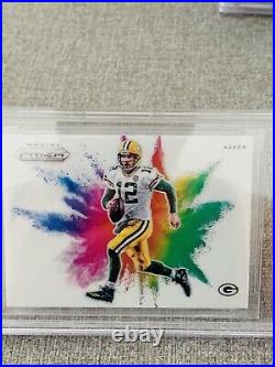 Aaron Rodgers BGS 9.5 Quad 2019 Panini Prizm Color Blast #3 Green Bay Packers