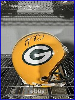 Aaron Rodgers GREEN BAY PACKERS AUTOGRAPHED FULL SIZE HELMET No Coa
