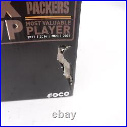 Aaron Rodgers Green Bay Packers 2021 4X NFL MVP FOCO Bobblehead