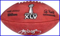Aaron Rodgers Green Bay Packers Autographed Wilson Super Bowl XLV Pro Football