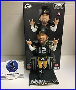 Aaron Rodgers Green Bay Packers Franchise Touchdown Record Bobble Foco New Box