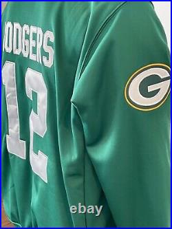 Aaron Rodgers Green Bay Packers Jersey NFL Hooded Sweatshirt Embroidered Hoodie