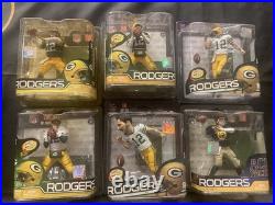 Aaron Rodgers Green Bay Packers Mcfarlane Figures Lot Of 17 Aaron Rodgers Green Bay Packers Mcfarlane Figures Lot Of 17