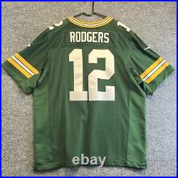 Aaron Rodgers Jersey Nike Men 52 Green Bay Packers #12 Nike on Field USA Made