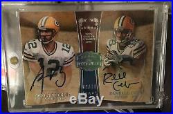 Aaron Rodgers & Randall Cobb RC 2011 Topps Five Star On Card Auto 2/10 Packers