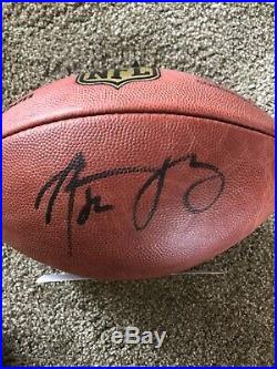 Aaron Rodgers Signed NFL The Duke Football Green Bay Packers Autograph W COA