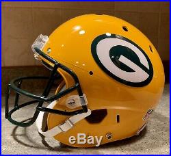 Aaron Rodgers Signed SB XLV Game Issued Model Pro Packers NFL Game Helmet COA