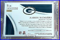 Aaron Rodgers auto autograph 2018 Immaculate Super Bowl 7/10 Green Bay Packers
