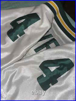 Adult 46 White Brett Favre Green Bay Packers authentic Wilson Pro Line jersey