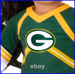 American Girl X NFL Green Bay Packers Cheer Uniform 4 18 Dolls Cheerleader NEW