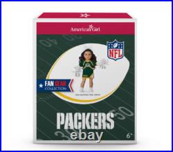 American Girl X NFL Green Bay Packers Cheer Uniform 4 18 Dolls Cheerleader NEW